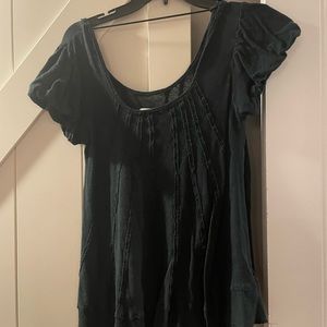 Black Puff Sleeve Blouse